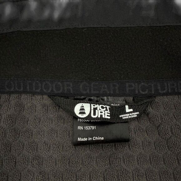 Picture Organic Men's Pauly LT Grid Jacket Charcoal Gray Large - Picture 7 of 11